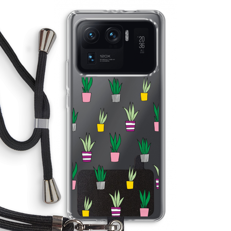 Sanseveria: Xiaomi Mi 11 Ultra Transparant Hoesje met koord