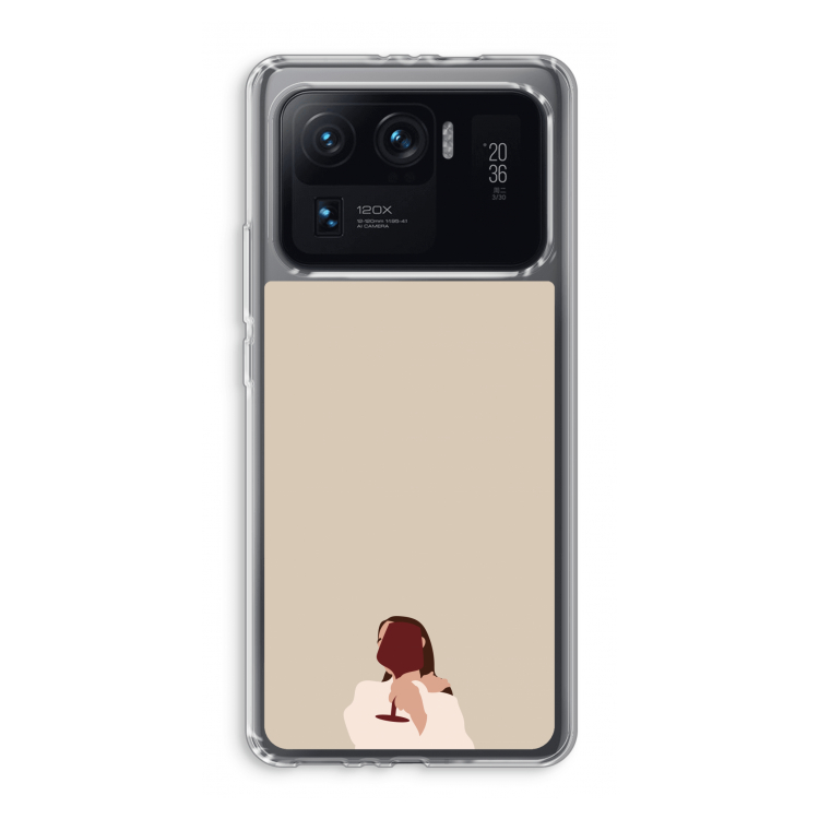 I drink wine: Xiaomi Mi 11 Ultra Transparant Hoesje