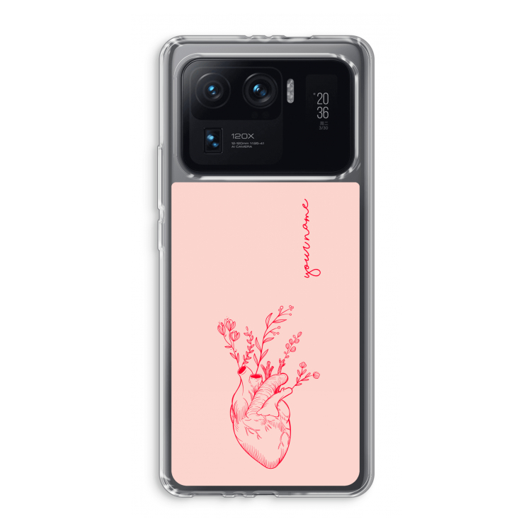 Blooming Heart: Xiaomi Mi 11 Ultra Transparant Hoesje