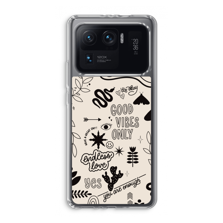 Good vibes: Xiaomi Mi 11 Ultra Transparant Hoesje
