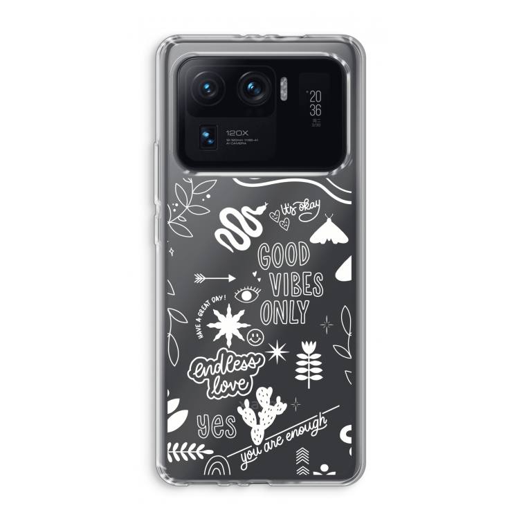 Good vibes: Xiaomi Mi 11 Ultra Transparant Hoesje