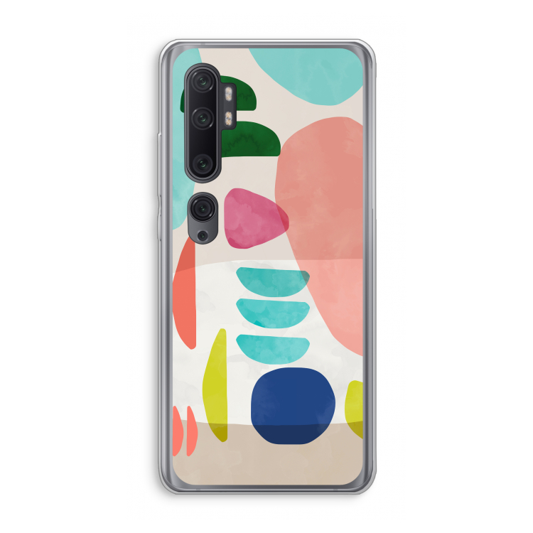 Bold Rounded Shapes: Xiaomi Mi Note 10 Pro Transparant Hoesje