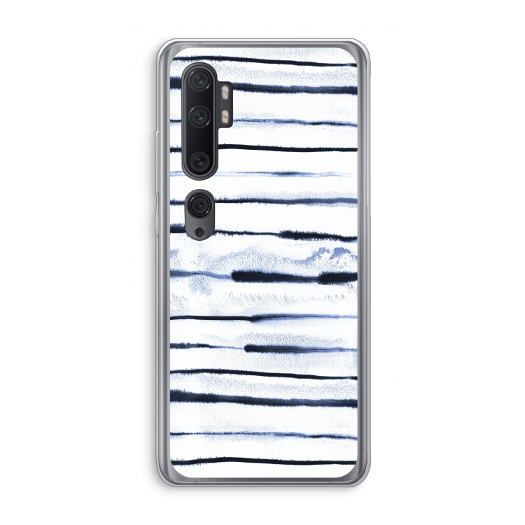 Ink Stripes: Xiaomi Mi Note 10 Pro Transparant Hoesje