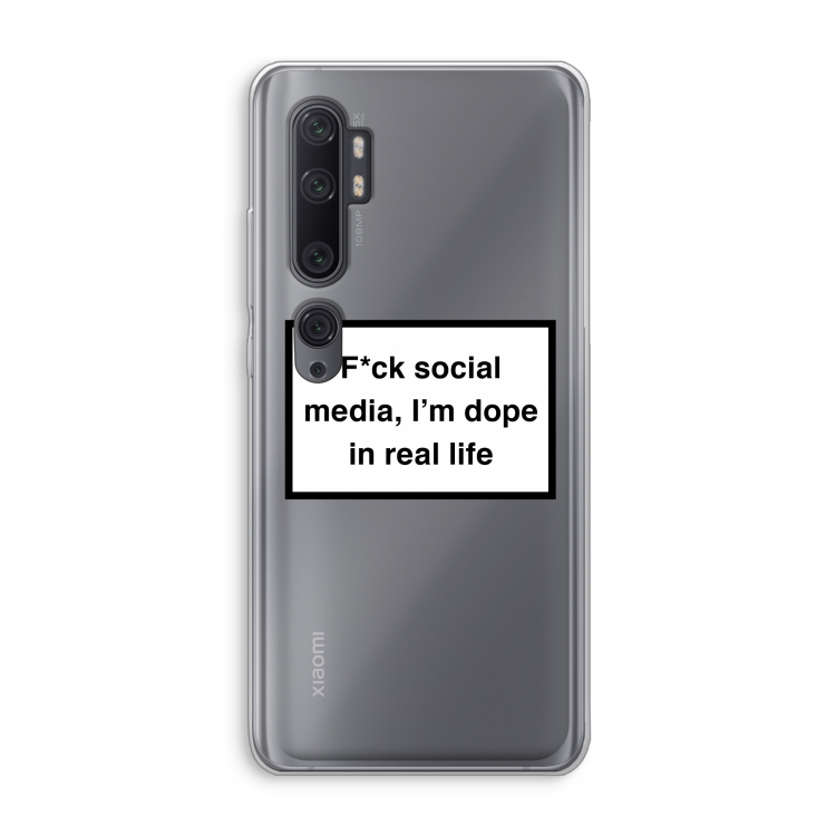 I'm dope: Xiaomi Mi Note 10 Pro Transparant Hoesje
