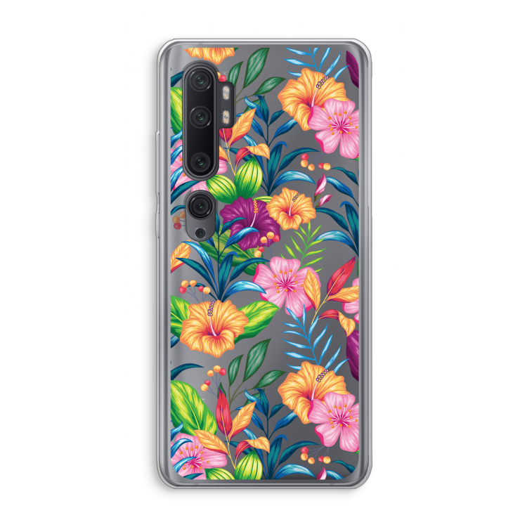 Tropisch 2: Xiaomi Mi Note 10 Pro Transparant Hoesje