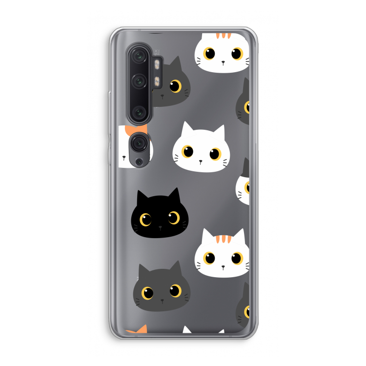 Katten: Xiaomi Mi Note 10 Pro Transparant Hoesje