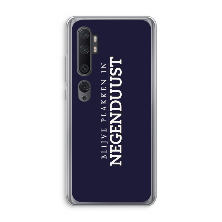 Blijve plakken in Negenduust: Xiaomi Mi Note 10 Pro Transparant Hoesje