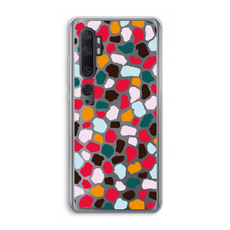 Colored Giraffe: Xiaomi Mi Note 10 Pro Transparant Hoesje