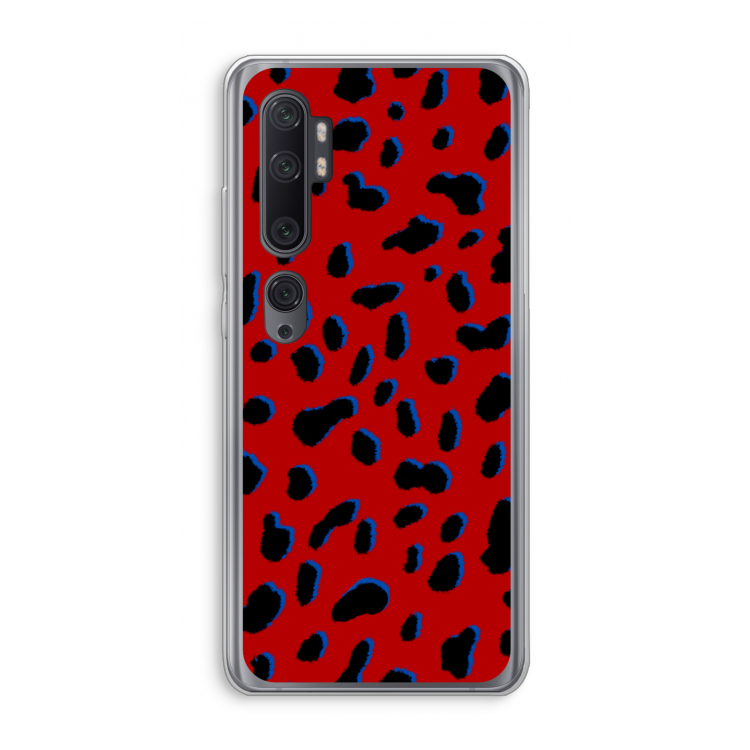 Red Leopard: Xiaomi Mi Note 10 Pro Transparant Hoesje