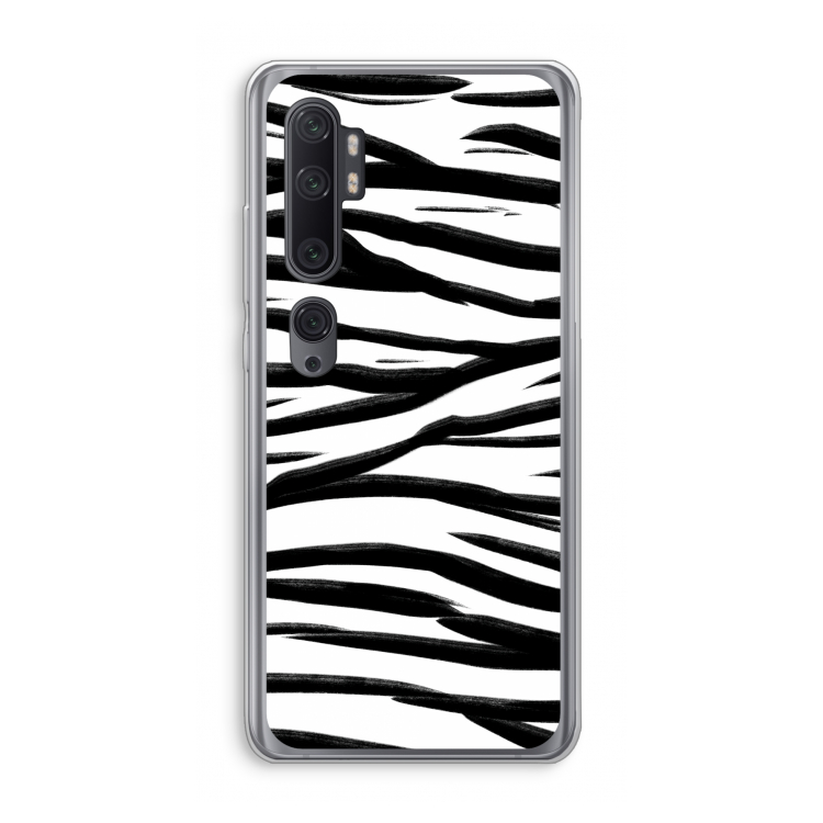 Zebra pattern: Xiaomi Mi Note 10 Pro Transparant Hoesje