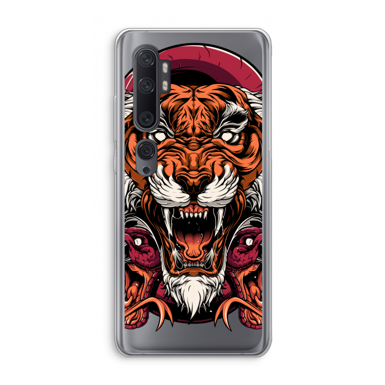 Tiger and Rattlesnakes: Xiaomi Mi Note 10 Pro Transparant Hoesje