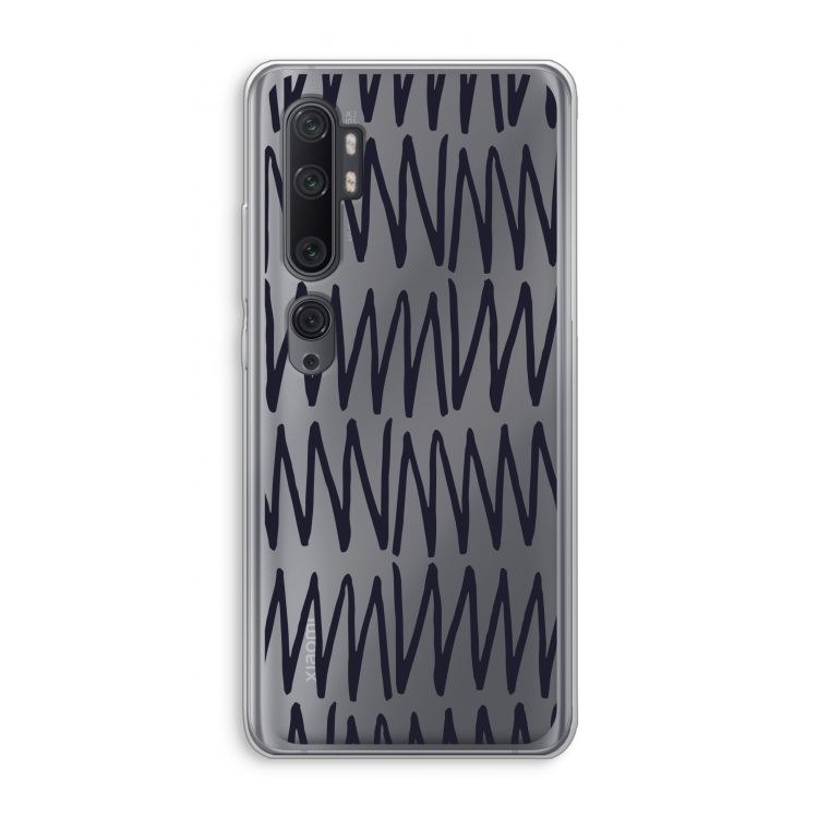 Marrakech Zigzag: Xiaomi Mi Note 10 Pro Transparant Hoesje