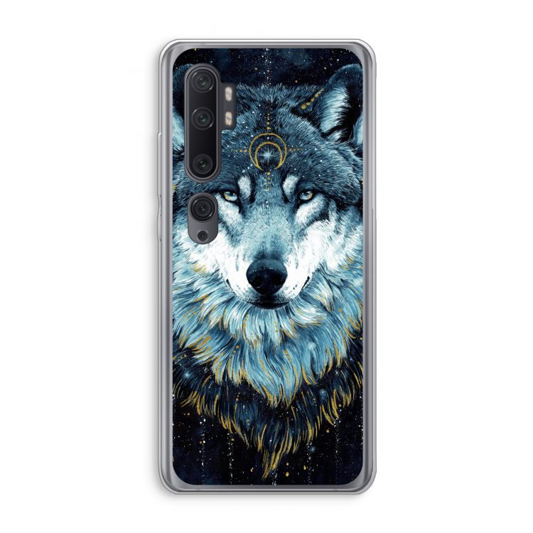 Darkness Wolf: Xiaomi Mi Note 10 Pro Transparant Hoesje