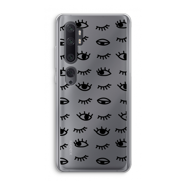 Eye pattern #2: Xiaomi Mi Note 10 Pro Transparant Hoesje