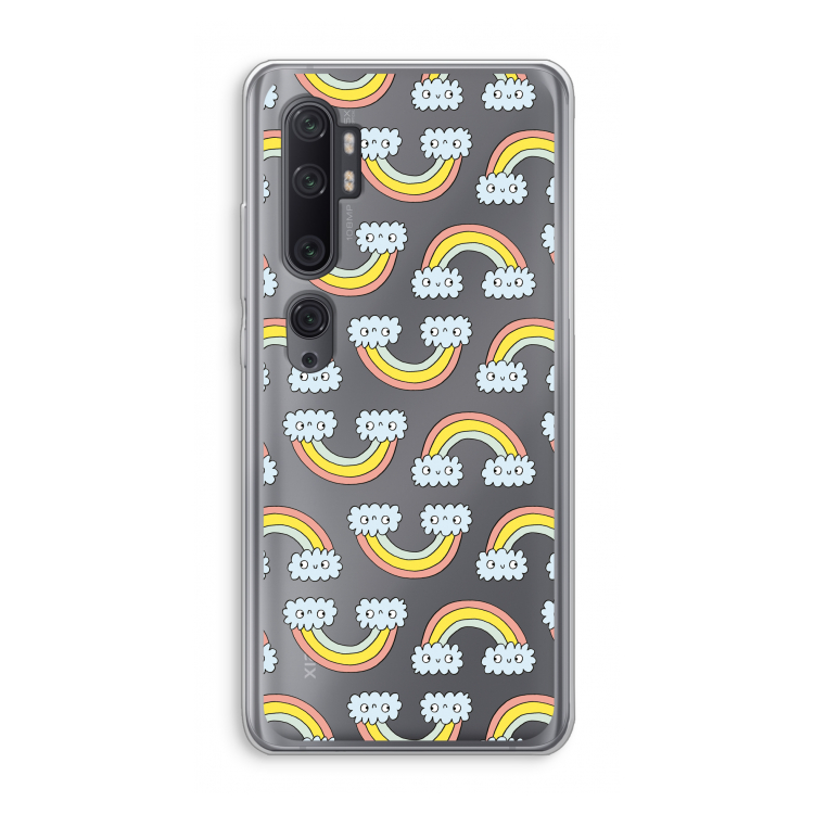Regenboog: Xiaomi Mi Note 10 Pro Transparant Hoesje