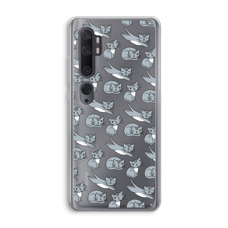 Poezen: Xiaomi Mi Note 10 Pro Transparant Hoesje
