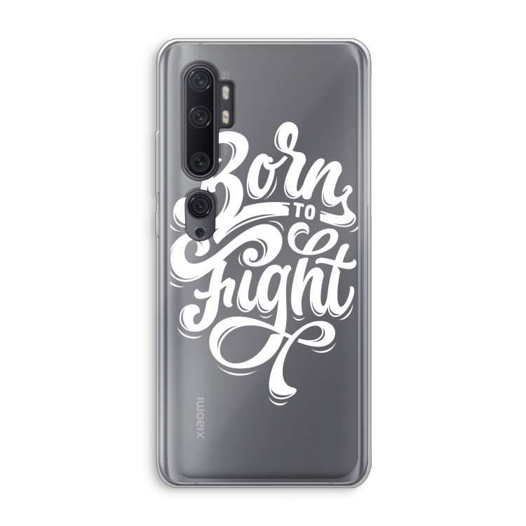 Born to Fight: Xiaomi Mi Note 10 Pro Transparant Hoesje