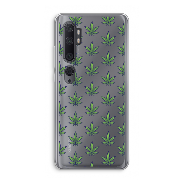 Weed: Xiaomi Mi Note 10 Pro Transparant Hoesje