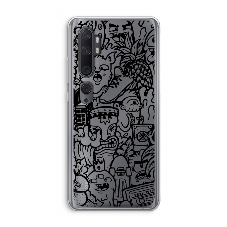 Vexx Black Mixtape: Xiaomi Mi Note 10 Pro Transparant Hoesje