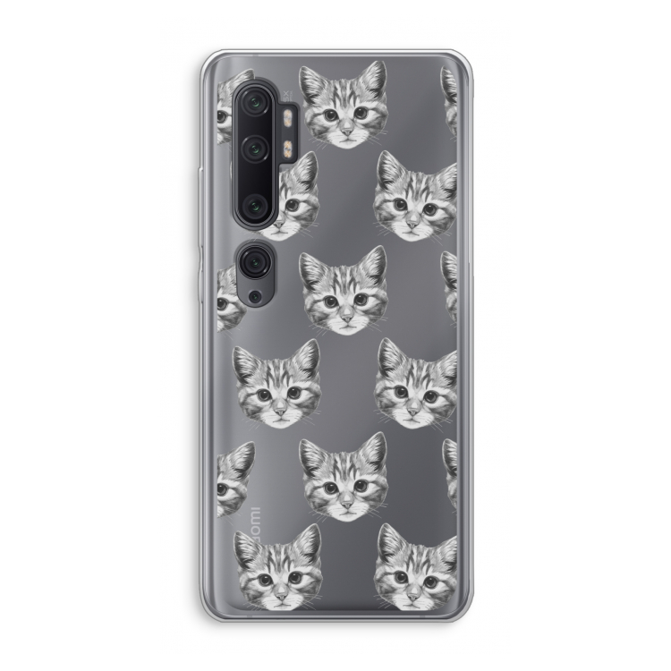Kitten: Xiaomi Mi Note 10 Pro Transparant Hoesje