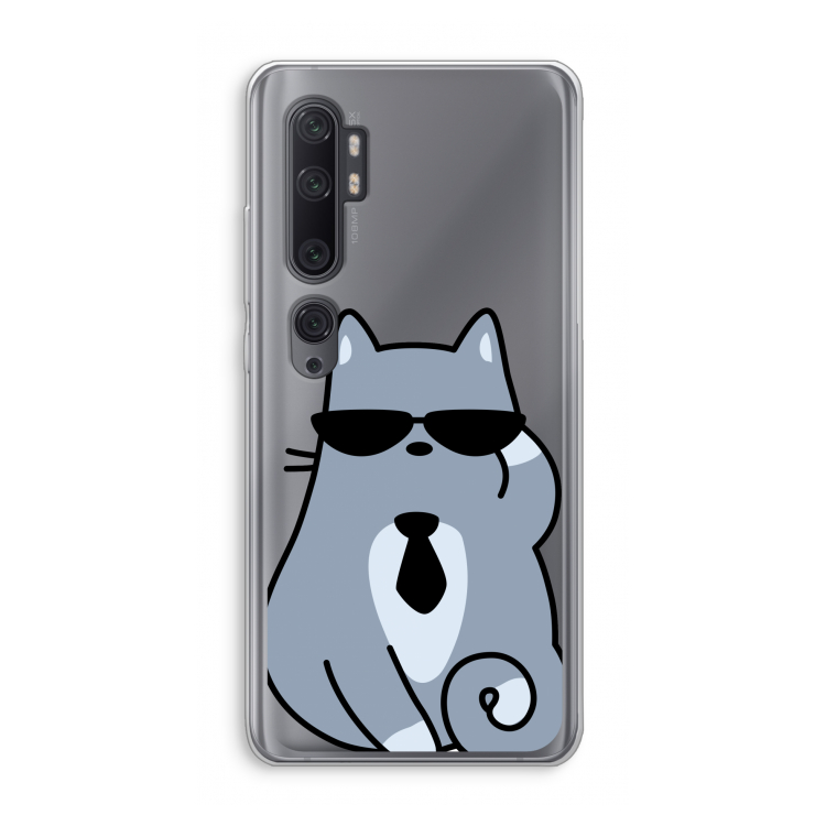 Cool cat: Xiaomi Mi Note 10 Pro Transparant Hoesje