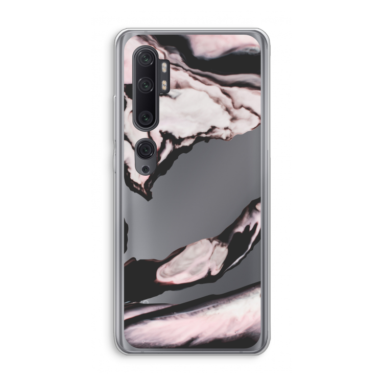 Roze stroom: Xiaomi Mi Note 10 Pro Transparant Hoesje