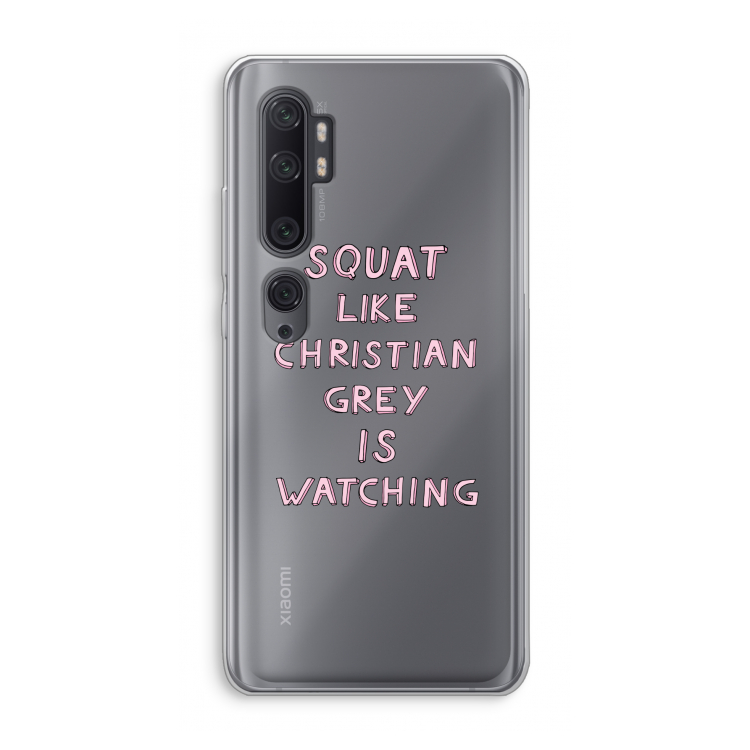 Christian Grey: Xiaomi Mi Note 10 Pro Transparant Hoesje
