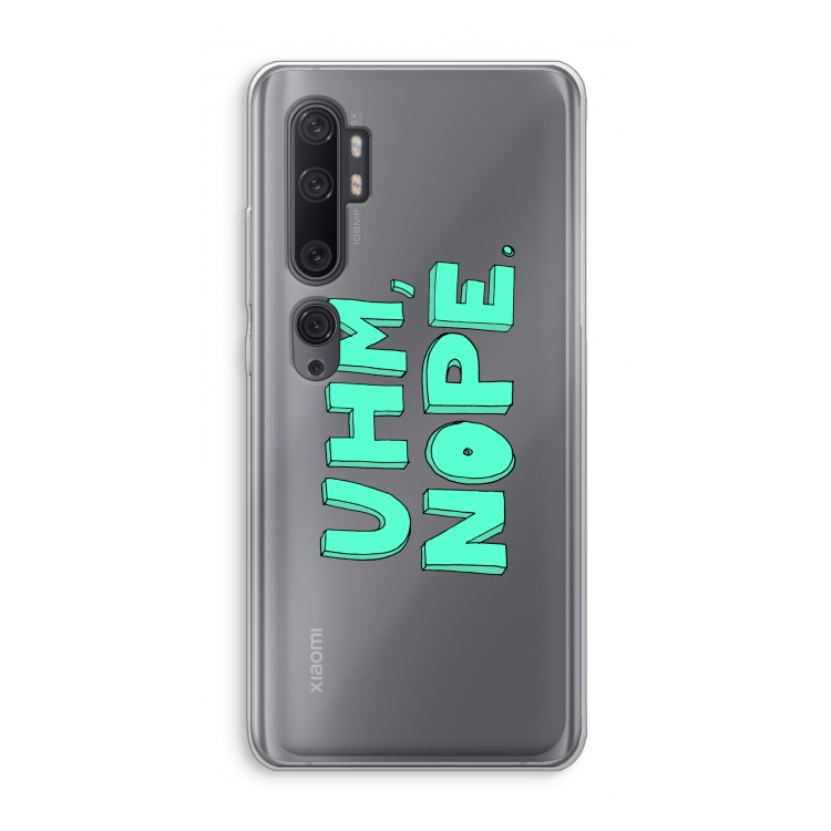 UHM, NOPE.: Xiaomi Mi Note 10 Pro Transparant Hoesje