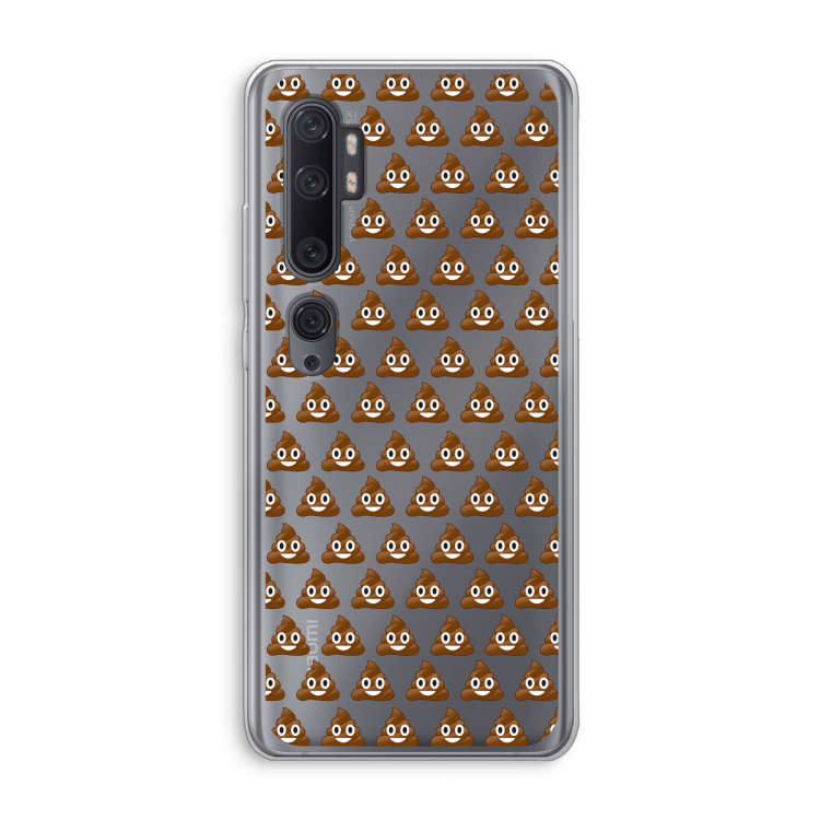 Poop emoji: Xiaomi Mi Note 10 Pro Transparant Hoesje