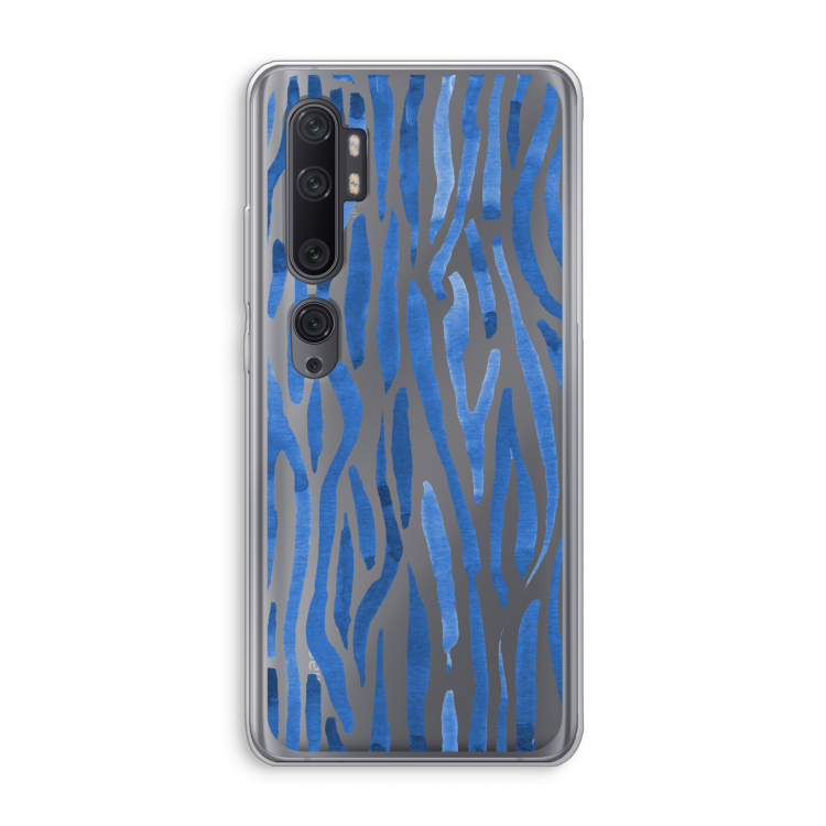 Blauwe nerven: Xiaomi Mi Note 10 Pro Transparant Hoesje