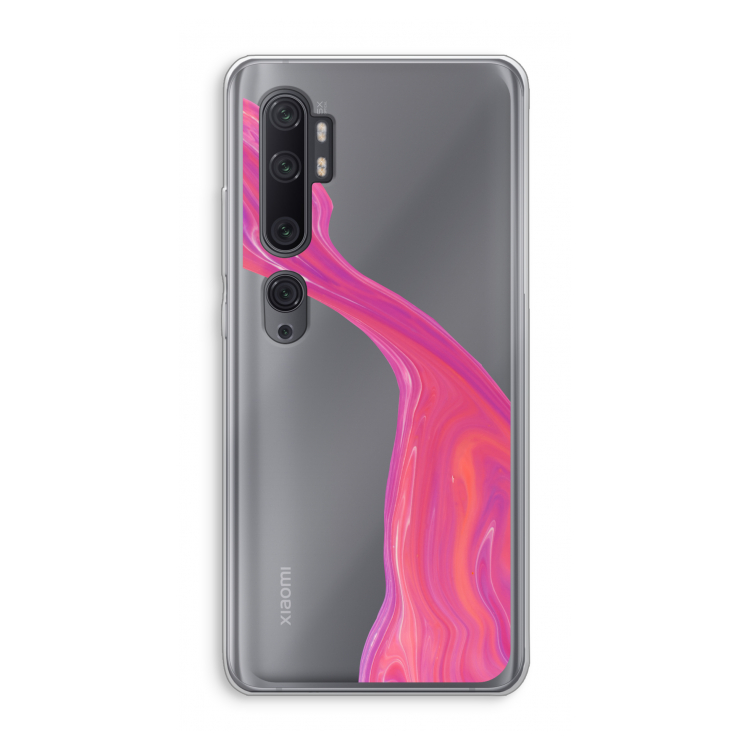Paarse stroom: Xiaomi Mi Note 10 Pro Transparant Hoesje
