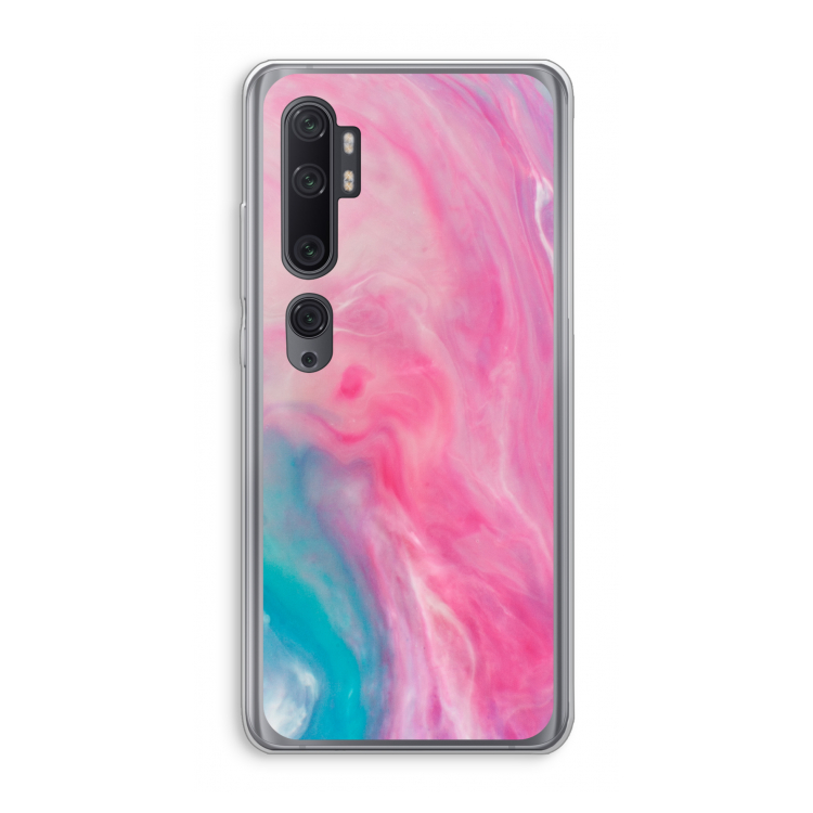 Roze explosie: Xiaomi Mi Note 10 Pro Transparant Hoesje