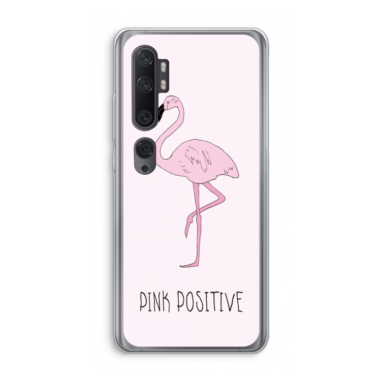 Pink positive: Xiaomi Mi Note 10 Pro Transparant Hoesje