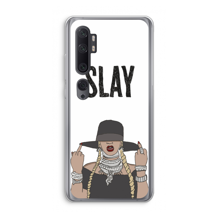 Slay All Day: Xiaomi Mi Note 10 Pro Transparant Hoesje