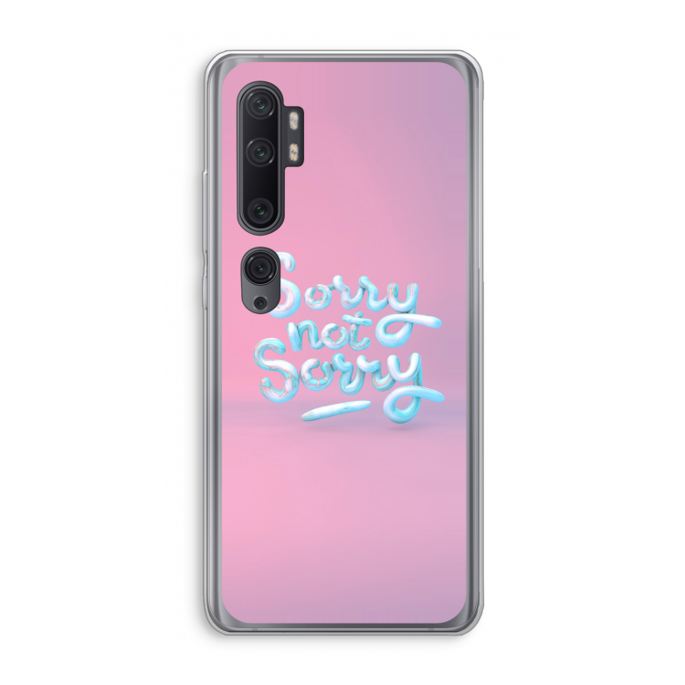 Sorry not sorry: Xiaomi Mi Note 10 Pro Transparant Hoesje
