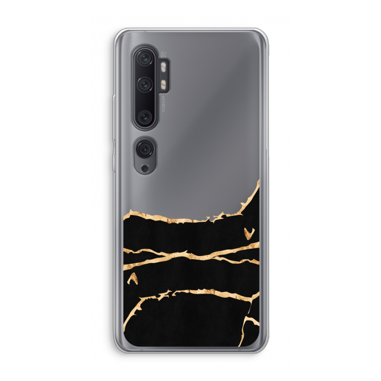 Gouden marmer: Xiaomi Mi Note 10 Pro Transparant Hoesje