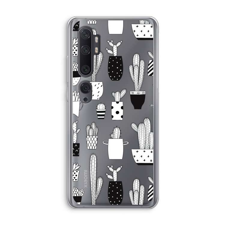 Cactusmotief: Xiaomi Mi Note 10 Pro Transparant Hoesje