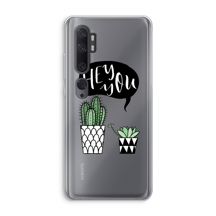 Hey you cactus: Xiaomi Mi Note 10 Pro Transparant Hoesje