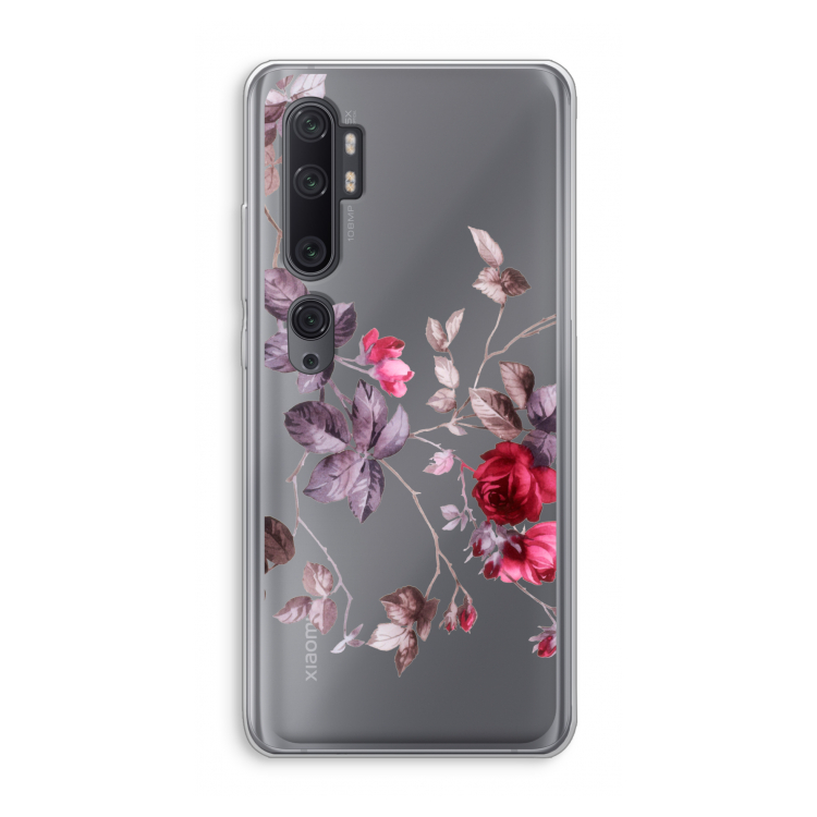 Mooie bloemen: Xiaomi Mi Note 10 Pro Transparant Hoesje