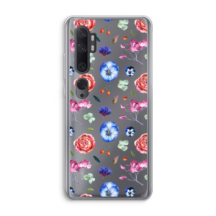Bloemetjes: Xiaomi Mi Note 10 Pro Transparant Hoesje