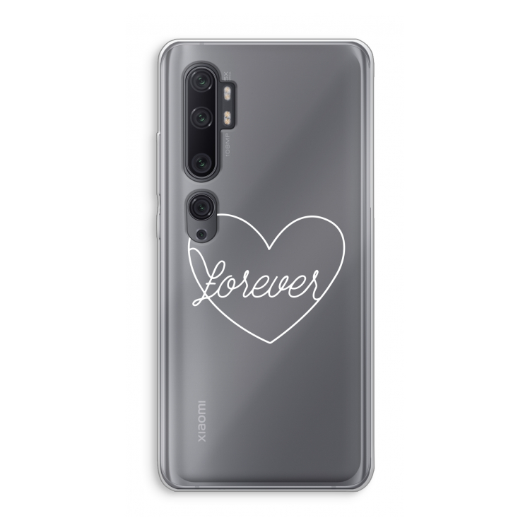Forever heart pastel: Xiaomi Mi Note 10 Pro Transparant Hoesje