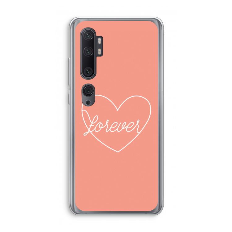 Forever heart: Xiaomi Mi Note 10 Pro Transparant Hoesje