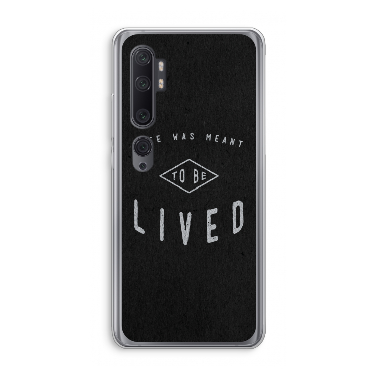 To be lived: Xiaomi Mi Note 10 Pro Transparant Hoesje