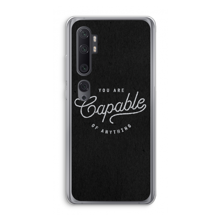 Capable: Xiaomi Mi Note 10 Pro Transparant Hoesje