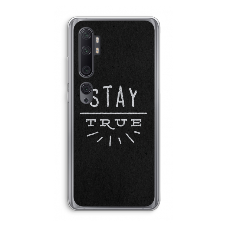 Stay true: Xiaomi Mi Note 10 Pro Transparant Hoesje