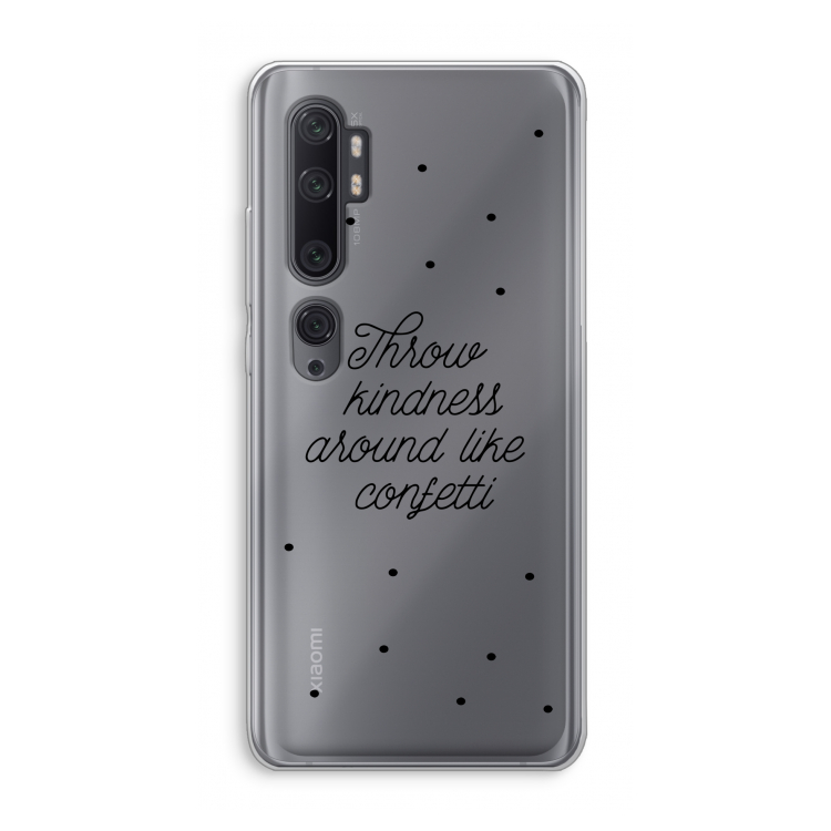 Confetti: Xiaomi Mi Note 10 Pro Transparant Hoesje