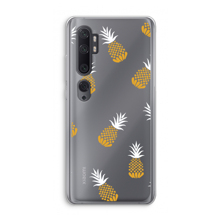 Ananasjes: Xiaomi Mi Note 10 Pro Transparant Hoesje