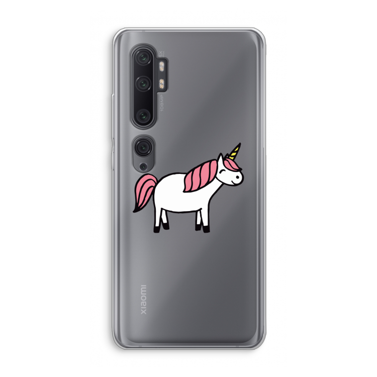Eenhoorn: Xiaomi Mi Note 10 Pro Transparant Hoesje