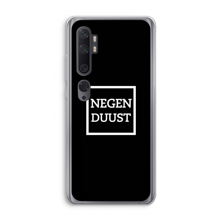 Negenduust black: Xiaomi Mi Note 10 Pro Transparant Hoesje