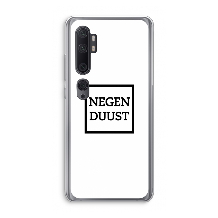 Negenduust vierkant: Xiaomi Mi Note 10 Pro Transparant Hoesje